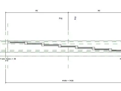 Revit parametric Stacker Door 3D model