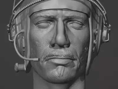 Blade Runner Gaff pilot hat Edward James Olmos 3D print model