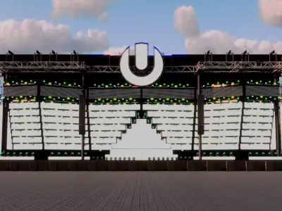 Ultra Music Festival 2019 Stage 3D model
