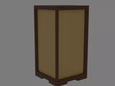 the desk lamp Low-poly 3D model