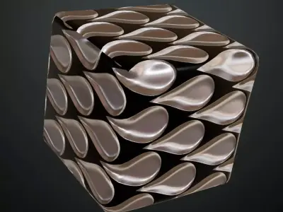 Wall Decor Metal Plate PBR Seamless Texture