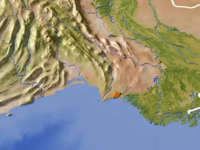 Pakistan High resolution 3D relief maps 3D model