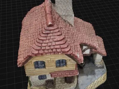 Quaint Mountain Home 3D model