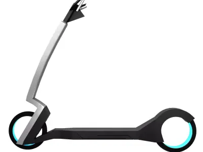 Futuristic Sci-Fi Scooter PBR 3D model