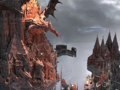 The Tower of Dark Magic Kit bash 3D model