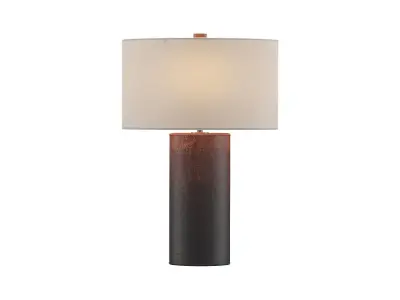 Ombre Distressed Leather Table Lamp 3D model