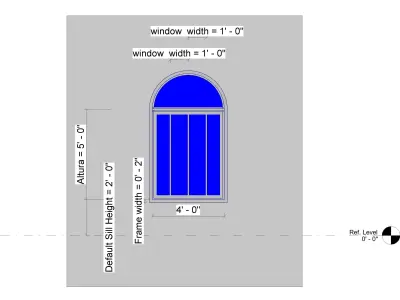 Arched Window 3D model