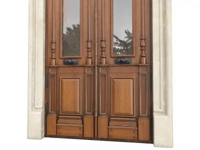 Entrance classic door 78 3D model