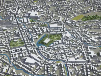 Detmold  Low-poly 3D model