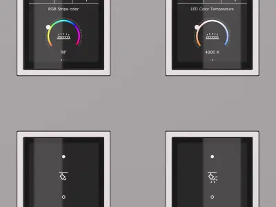 Jung LS ZERO  LS Touch - the smart KNX kit 54 items 3D model