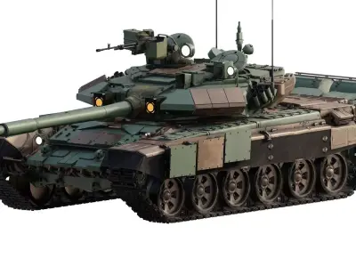Tank T-90A 3D model