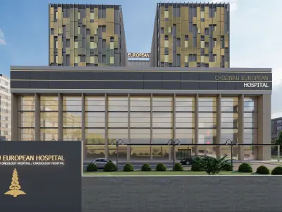 Modern Hospital Building 3D model