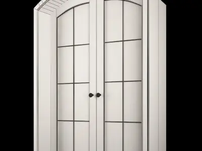 Wooden door Free 3D model 2