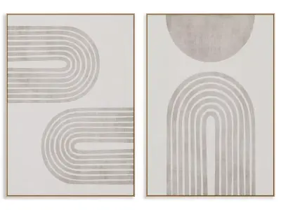 Abstract Painting Frame set 3D model 473