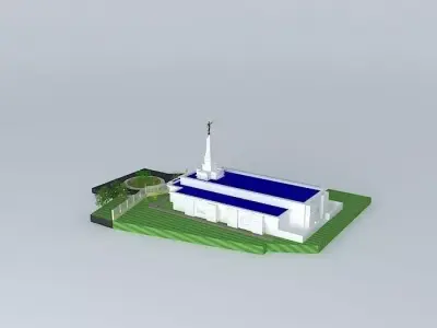 LDS. Temple Caracas, Venezuela. Templo Mormon, 96th Operating... Free 3D model