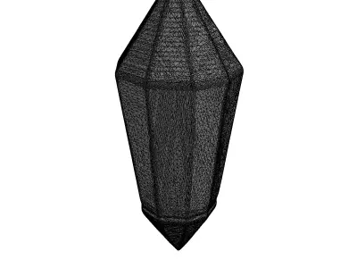 Polished Amber Magic Crystal Gem Low-poly 3D model