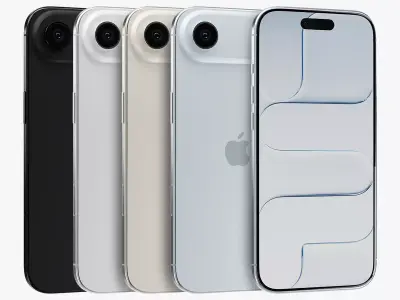 Apple iPhone Air Low-poly 3D model