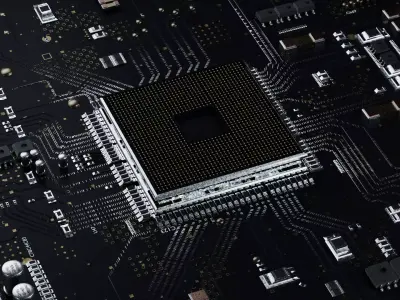 Circuit Board  Low-poly 3D model