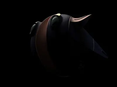 Mysterious fish Low-poly 3D model