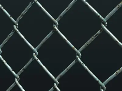 Mesh Link Fence Element 3D model