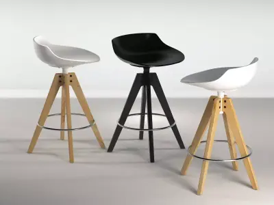 Flow Stool VN 4-65 3D model