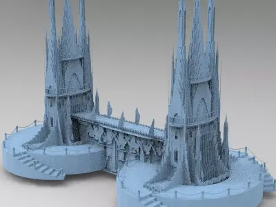 London Celtic watchtowers  3D model