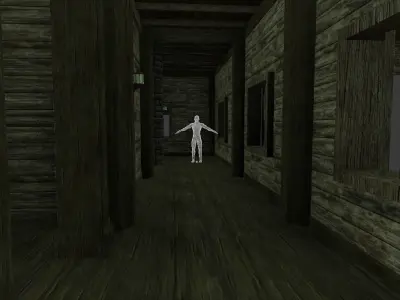 Traditional wooden house 1 3D model