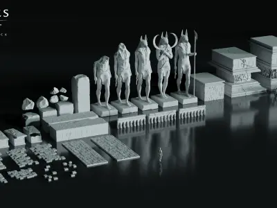 Echoes of Egypt - Kitbash Pack Vol 1 3D model