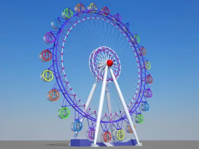 Ferris Wheel Park 3D model