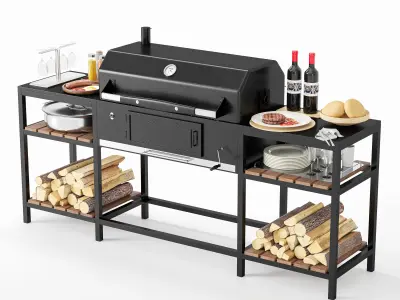 Barbecue 20 3D model