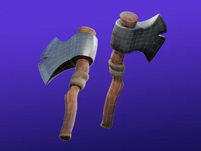 Cartoon Halloween Cemetery 3D model