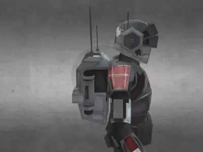 Tech Bad Batch Low-poly 3D model