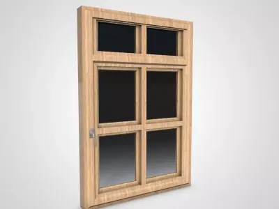 Wooden Window 3D model