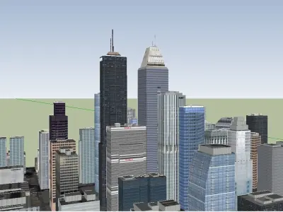 Very big city complet  3D model