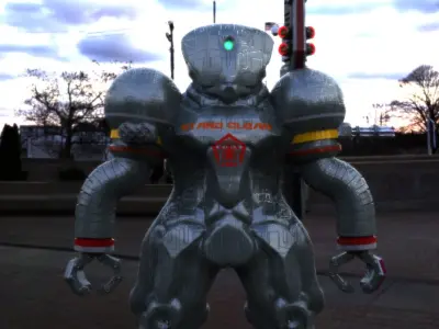 PG Infantry Bott w Pulse Rifle 3D model