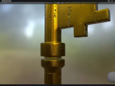 Old Key PBR 02 3D model