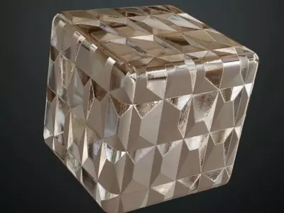 Silver Metal Pattern PBR Seamless Texture