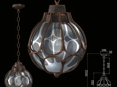 Street Light Maytoni O024PL-01G Via 3D model