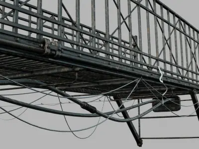 Bridge remake Low-poly 3D model