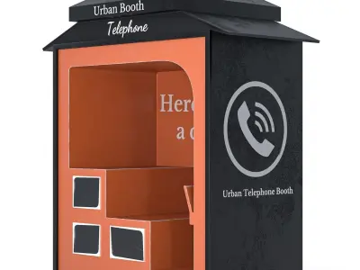 Urban Telephone 01 3D model