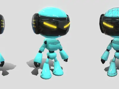 VIASS Robots Terrorist B Low-poly 3D model