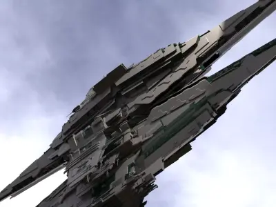 District 10 Mothership Tower 15  3D model