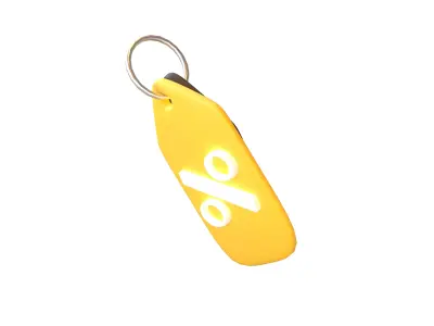 Discount Tag Icon v1 002 Low-poly 3D model