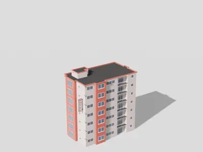 Low Poly Building Pack Low-poly 3D model