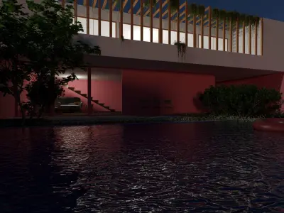 exterior villa 3D model