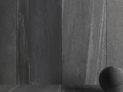 Stone Wall Tiles Santorini Grey 120x270 Set 1 Texture