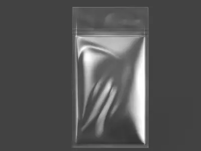 Metalic food packaging v5 PBR 3D model