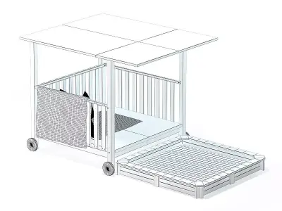 Sandbox 3D Model for children 3D model