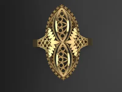 fusion women ring ultra light 3D print model