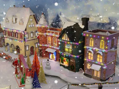 Iceland Snow Indoor Park 3D model
